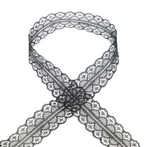 Ruban dentelle ruban cadeau ruban noir dentelle 28mm 20m