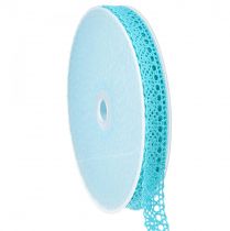 Article Ruban dentelle turquoise ruban décoratif dentelle Onda W16mm L20m