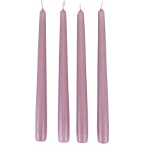 Article Bougies coniques Bougies Wenzel lilas 250/23mm 12 pcs