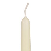 Article Bougies coniques, bougies bâtons, blanc ivoire, 250/23 mm, 12 pièces