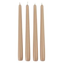 Bougies coniques Bougies Wenzel beige 250/23mm 12pcs