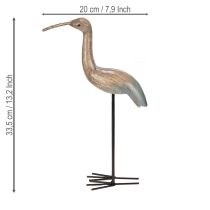 Article Figurine décorative d'oiseau pour compositions saisonnières 34 cm
