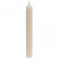 Bougie conique bougies en cire crème blanche 180mm/Ø21mm 6pcs