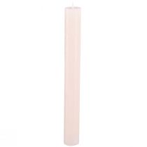 Article Bougies unies bougies bâton roses rose clair 34x300mm 4 pcs