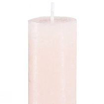 Article Bougies unies bougies bâton roses rose clair 34x300mm 4 pcs