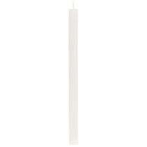Article Bougies coniques de couleur unie blanc crème 21×240mm 12pcs