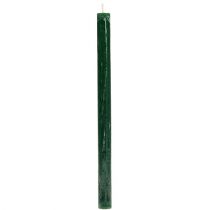 Bougie vert foncé teinté dans la masse 34 x 240mm 4pcs