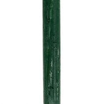 Bougie bâton 21 x 300 mm vert foncé teintée dans la masse 12 p.