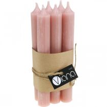 Article Bougies coniques roses, style bohème, Ø21/170 mm, lot de 6
