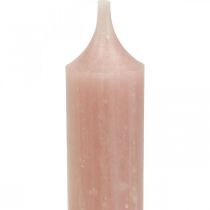 Article Bougies coniques bougies courtes roses pour boucle décorative Ø21/110mm 6 pcs
