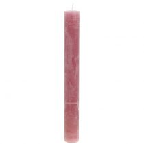 Bougies solides vieux rose 34mm x 300mm 4pcs