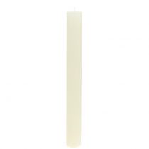 Article Bougies coniques de couleur unie crème 34mm x 300mm 4 pcs