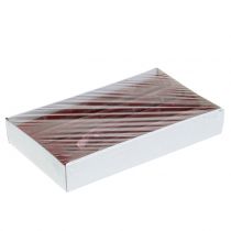 Article Bougies coniques de couleur unie rouge foncé 34mm x 240mm 4pcs