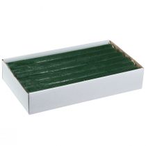 Article Bougies coniques unies, vert foncé, 22 × 240 mm, lot de 12