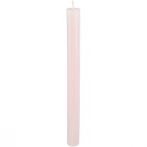 Article Bougies en bâton bougies uni rose clair rose 21×240mm 12 pcs