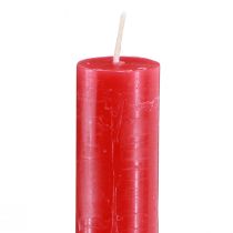 Article Bougies coniques bougies teintes rouge 21×240mm 12pcs
