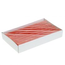Article Bougies coniques colorées orange 34 mm x 240 mm 4 pièces