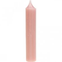Article Bougies coniques bougies courtes roses pour boucle décorative Ø21/110mm 6 pcs