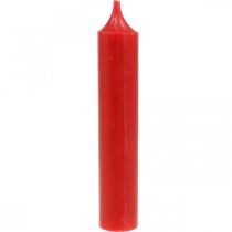 Article Bougies coniques Bougies courtes Décoration rouge Noël Ø21/110mm 6 pièces