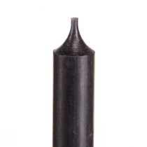 Article Bougies coniques petites bougies courtes noires 110mm Ø21mm 6 pcs bouquet