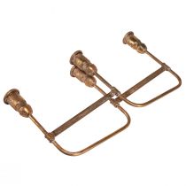 Article Bougeoir bâton antique pour 4 bougies doré 18×18cm H16,5cm