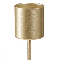 Article Supports de bougies à tige, or mat, à insérer, Ø 24 mm, 11 cm, lot de 16