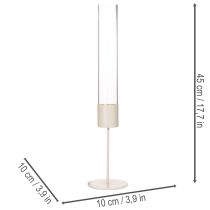 Article Bougeoir cylindrique moderne en verre de 45 cm