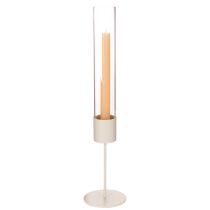 Article Bougeoir cylindrique moderne en verre de 45 cm