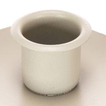 Article Bougeoir en forme d'étoile avec base en bois pour une bougie de 20 cm