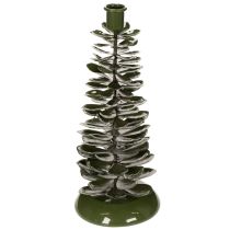 Article Chandelier en métal vert, décoration sapin de Noël, 28 cm