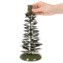 Article Chandelier en métal vert, décoration sapin de Noël, 28 cm