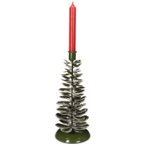 Article Chandelier en métal vert, décoration sapin de Noël, 28 cm