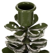 Article Chandelier en métal vert, décoration sapin de Noël, 28 cm