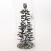 Article Chandelier en métal vert, décoration sapin de Noël, 28 cm