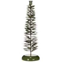Article Bougeoir en forme de sapin de Noël, métal vert, 45 cm