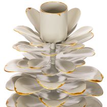Article Bougeoir en forme de pomme de pin pour bougies coniques, 17 cm