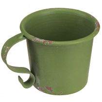 Article Bougeoir bâton coupe vintage métal vert Ø7cm H6cm 2pcs