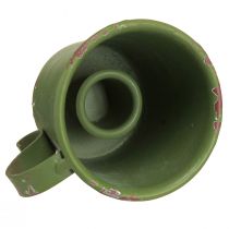 Article Bougeoir bâton coupe vintage métal vert Ø7cm H6cm 2pcs