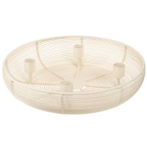 Article Bougeoir pour 4 bougies, coupe à bougie crème Ø29cm