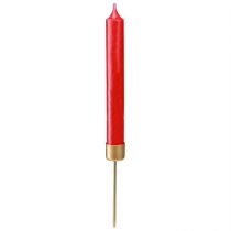 Article Bougeoir à piquer pour chandelle Or mat Ø22mm 10,5cm 12 pcs