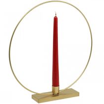 Anneau décoratif bougeoir métal Deco Loop Doré Ø30cm