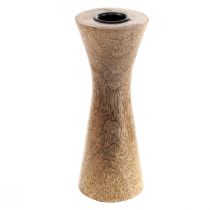 Bougeoir bâton bougeoir en bois naturel Ø6cm H20cm