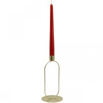 Bougeoir Bougeoir Ovale Doré Ø10cm H21cm