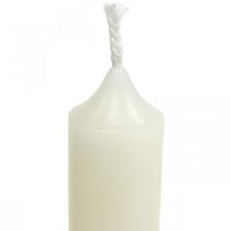 Bougies tiges courtes Bougies crème pour arrangements Ø22/110mm 6pcs