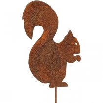 Bouchon de jardin patine écureuil bouchon décoratif 20cm