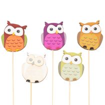 Article Tuteurs en bois en forme de hibou pour bouquets de fleurs et pots de fleurs, 31 cm, lot de 12