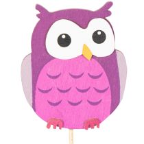 Article Tuteurs en bois en forme de hibou pour bouquets de fleurs et pots de fleurs, 31 cm, lot de 12