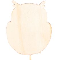 Article Tuteurs en bois en forme de hibou pour bouquets de fleurs et pots de fleurs, 31 cm, lot de 12
