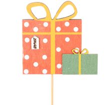 Article Coffret cadeau d'étiquettes pour plantes, design en bois, 31 cm, 12 pièces