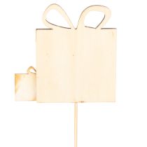 Article Coffret cadeau d'étiquettes pour plantes, design en bois, 31 cm, 12 pièces